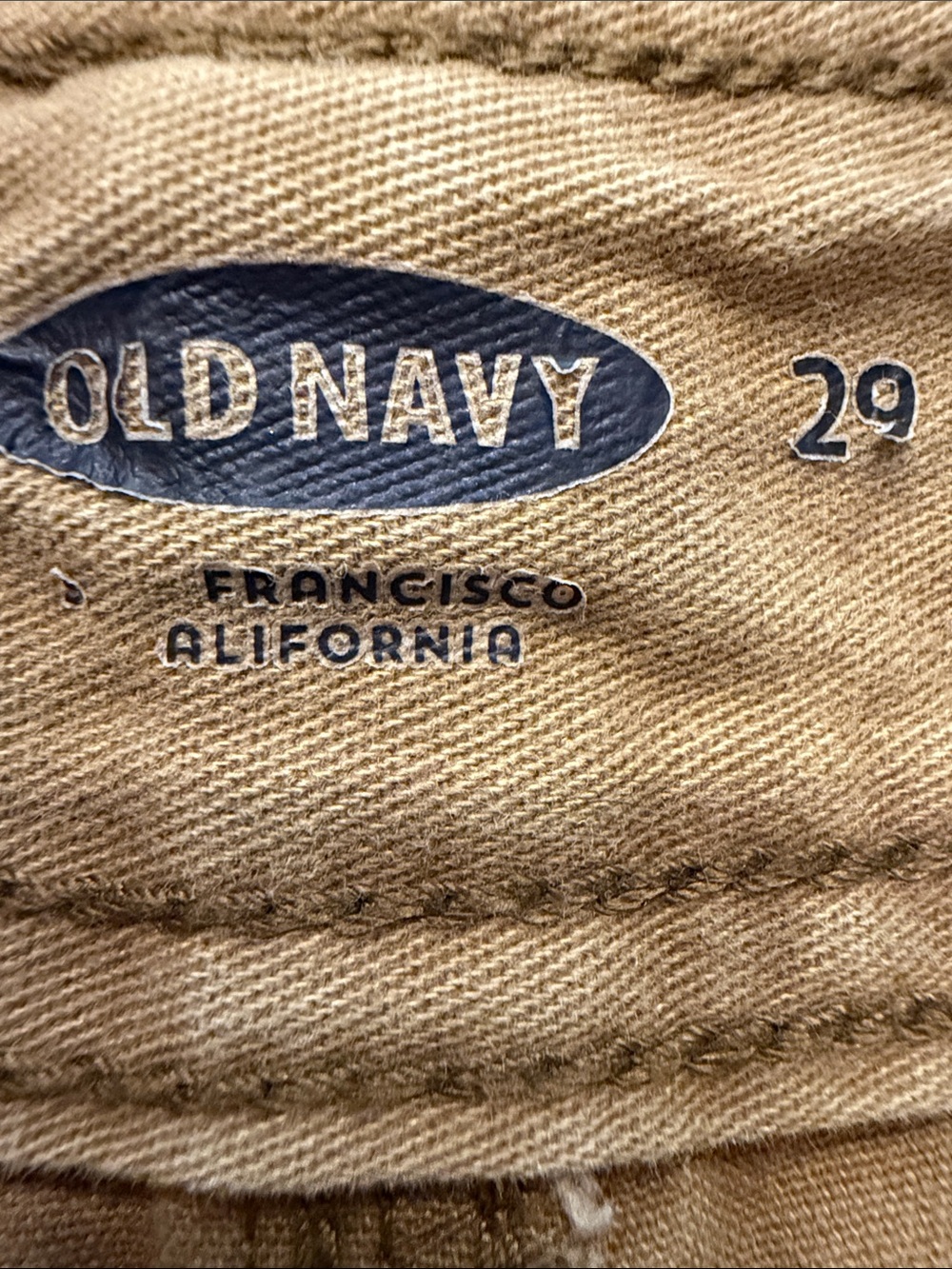 OLD NAVY COTTON DEEP TAN CARGO SHORTS- MEN'S SIZE 29 - Picture 3 of 11
